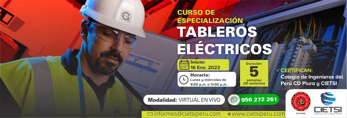 curso de especializaciOn en tableros elEctricos 2023